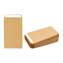 50pcs Small Brown Envelopes,Brown Little Kraft Paper Bags,Self-Adhesive Seed Envelope Paper,Self Seal Pocket Envelopes for Packing or Storing Small
