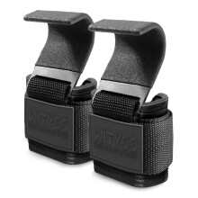 Weight Lifting Hooks, Gym Wrist Straps with Hand Grip Hooks for Deadlifts, Pull Ups, Powerlifting, Fitness Workout Lifting Straps for Men & Women, Ch