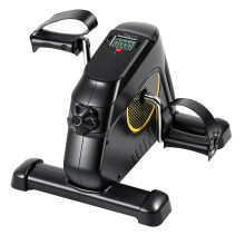 Panana Mini Exercise Bike, Portable Foot Cycle Arm & Leg Machine, Quiet Desk Pedal Exerciser with Smart LCD Monitor & Resistance Control for Home/Off