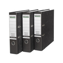 Eastlight A4 Lever Arch Files Black & White Pack of 3