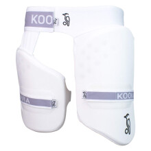 Kookaburra Cricket Unisex's Pro 250 Thigh Guard Protection, White, Adult Right Hand, 3D29107C