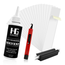 HAGOT 4 Pieces Golf Grip Repair Kits, with Golf Grip Tape, Hook Blade, Rubber Vise Clamp & Golf Solvent,Universal Size