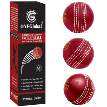 Oneglobal Incrediball Soft Practice Cricket Ball Outdoor Indoor Rubber
