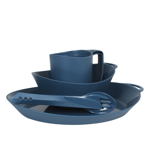 Lifeventure Ellipse Reusable 4 Piece Tableware Set Knife Fork Spoon