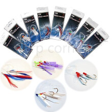 NGT 8 Packs Bass Mackerel Feathers Cod Lure Lures Sea Fishing Boat