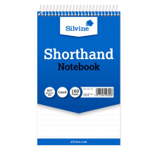 Silvine Spiral Office Reporters Notebook, 160 pages 80 sheets 127x203mm [Pack 10]