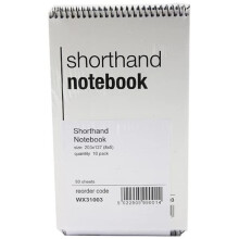 Whitebox Spiral Shorthand Notebook (80 Leaves) - Pack of 10