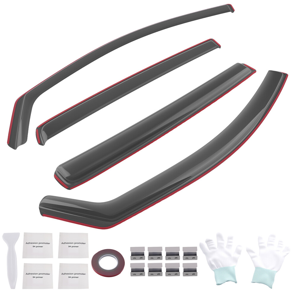 Rain Guards For Vauxhall Astra H Mk5 5-Door Hatchback 2004-2009 4Pcs Black 6941677548362