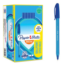 Paper Mate InkJoy 100ST Ballpoint Pens | Ultra Fine Point (0.5 mm) | Blue | 50 Count