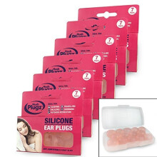 7 Pairs Of Skin Tone Adult Mouldable, Silicone Putty, Swimming & Sleeping Ear Plugs (6 Packs (42 Pairs))