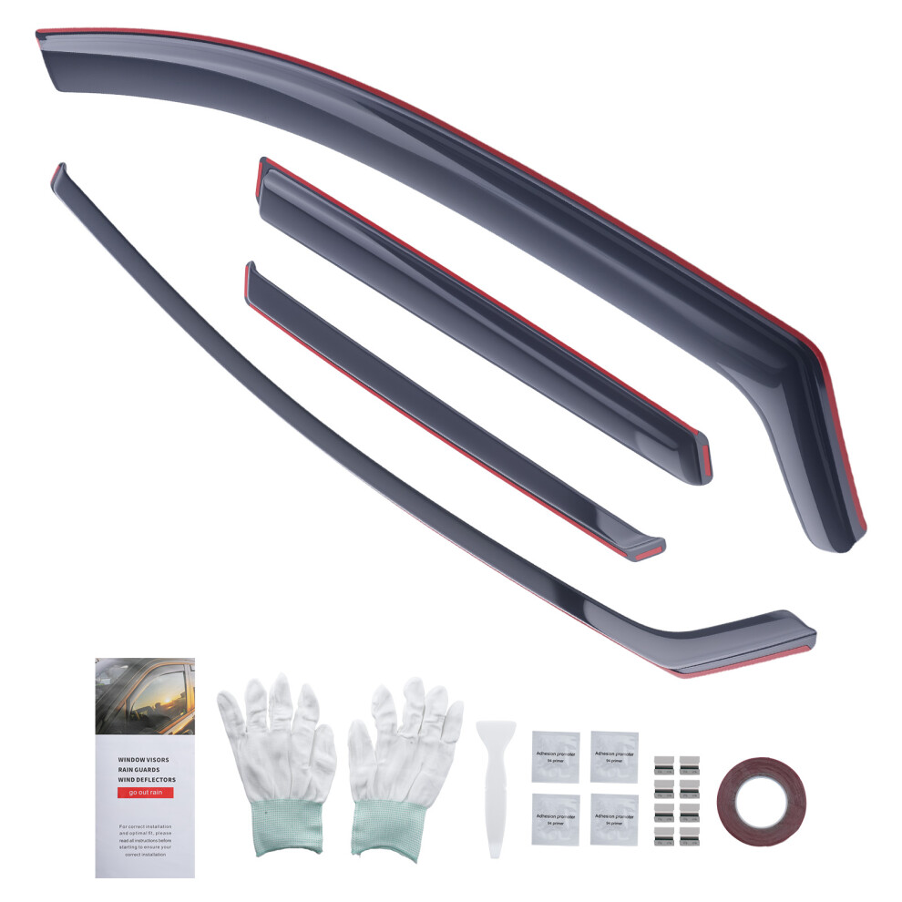 Side Window Deflectors For Toyota Auris 2012-2019 In-Channel Rain Guards 4Pc 6941677548386
