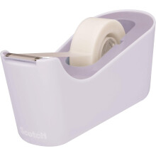 Scotch Tape Dispenser C18, Lavender + Scotch Magic Tape, 19 mm x 33 m, 1 Roll - Refillable Dispenser for Home and Office