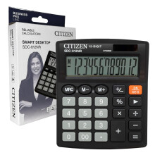Citizen Desk Calculator - Large Display Basic Calculator for Kids, Home, School, Desktop, and Office Use with Big Buttons - Solar and Battery Dual Po