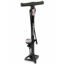 Dunlop Bike Pump with Pressure Gauge 160PSI/11Bar - Dunlop, Schrader, and Presta Valve Pump - Bicycle and Car Tyre Pump Incl. Adapters for Water Toys