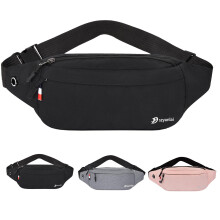 Bum Bag for Ladies Women Men Girls Bumbags Waist Fanny Pack with Headphone Jack and Adjustable Belt for Sport Running Hiking Jogging Gifts for Men Wo