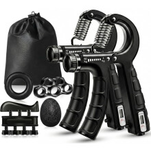 Vexloria Hand Grip Strengthener Workout Kit, Grip Strengtheners with Counting Function, 6Packs Hand Extension Exerciser, Finger Exerciser, Grip Ring