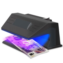 Counterfeit Money Detector Note Checker UV Light Ultraviolet Money Checker Machine - UK Plug Detect Fake Prop Notes Authenticity Check Fluorescent Ma