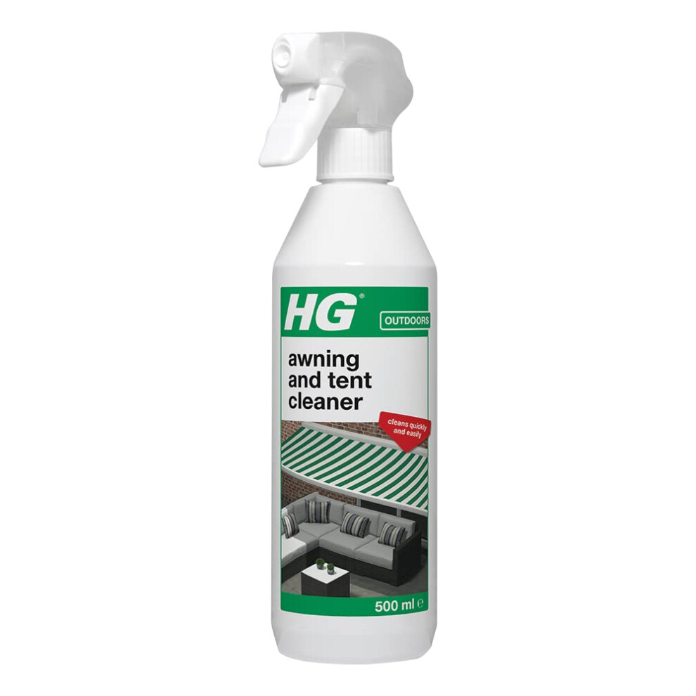 Hg Awning And Tent Cleaner, Rapidly Cleans Tarpaulins, Camping Canopies, Gazebos, Canvas & Beach Screens - 500 Ml Spray (615050106)