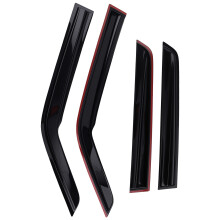 Wind Deflectors for Nissan Juke 2010-2019 Outside Mount Black  Set