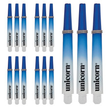 Unicorn Dart Shafts | Gripper 3 Two-Tone | Durable Nylon | Blue and White | 3 Stems | Medium 44.2 mm