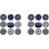 16Pcs Silicone Coaster, Drink Coaster with Holder, Coffee Coaster, Suitable for Bar, Desktop 1
