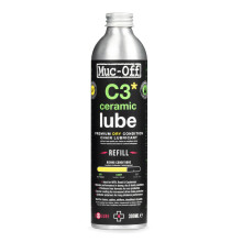 Muc-Off C3 Dry Weather Ceramic Lube - Ultra Durable Biodegradable Bike Chain Oil with Ceramic Coating and UV Dye - Reduces Friction for Road, Mountai