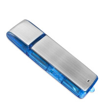 8G Mini Digital Voice Recorder – Podazz Sound Actived 90 Hours Capacity USB Rechargeable Metal Case Sound Recorder for Lectures Meetings (Blue)