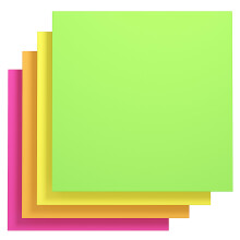 Gaint Creative Sticky Notes Sticky Meeting Notes,300 mm x 300 mm, Pack of 4 Pads for Drafts, Presentations, Workshops,Self-Adhesive Organization Tool