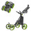 Caddytek 4 Wheel Golf Push Cart - Compact, Lightweight, Close Folding Push Pull Caddy Cart Trolley - Explorer V8, lime, one size 1