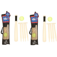 A2Z Rounders Set All-in-One Outdoor Garden Game Kit with Bat Ball Posts and Carry Bag Portable Family Sports Set for School Sports Beach Park Garden