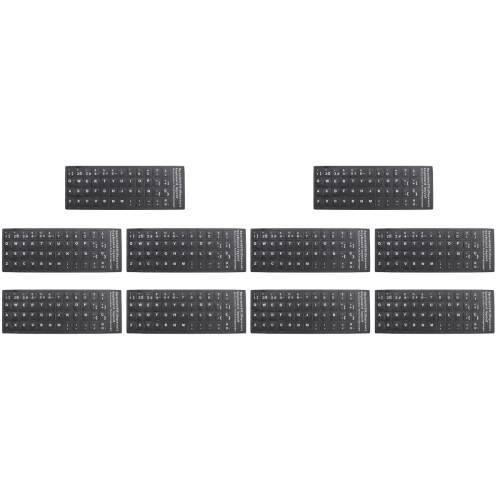 Autocollants Lettres Clavier Noir PVC Adapté Maison 1