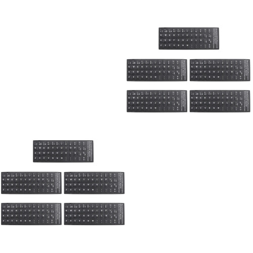 Autocollants Lettres Clavier Noir PVC Adapté Maison 2