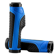 ROCKBROS Bike Grips Bicycle Handlebar Grips Double Aluminum Clamp Lock On Covers Handlebar Covers for MTB BMX Mountain Bike Blue