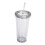 24oz Classic Wall Tumbler Cup with Lid, Reusable Straw 1