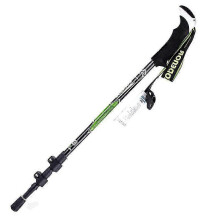 Carbon Fiber Telescopic Trekking Pole Eva Grip Handle 3-section Adjustable Walking Stick hy
