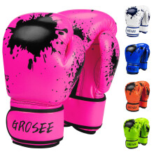 Kids Boxing Glove 6oz 8oz, Youth, Boys and Girls Training Sparring Gloves for Punching Bag, Kickboxing, Muay Thai, MMA, UFC, Gift for Age 6-15 Years (