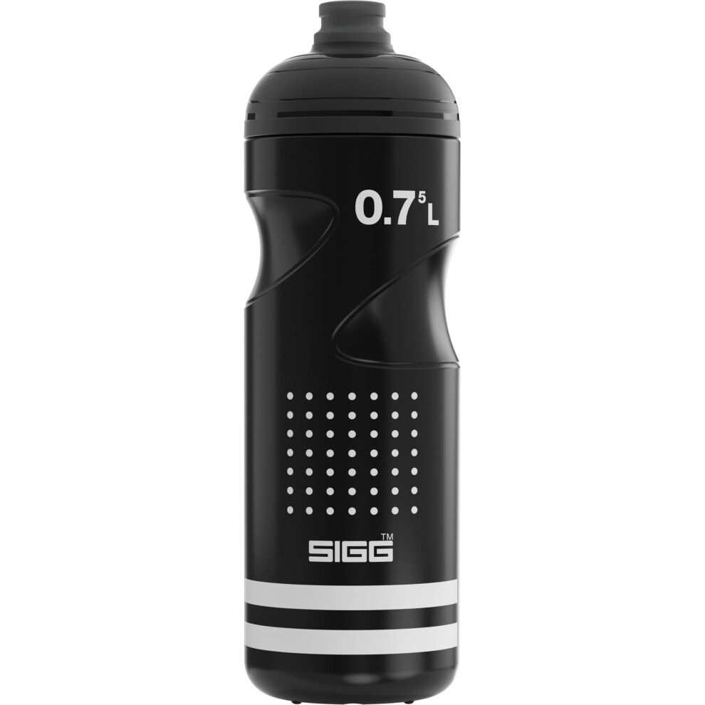 Sigg - Soft Bike Water Bottle - Pulsar - Squeezable - Dishwasher Safe - Lightweight - Leakproof - Bpa Free - 0.75 L Black