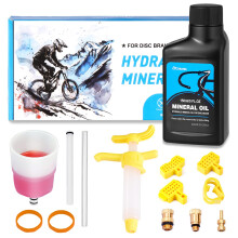 cyctravel Brake Bleed Kit for Shimano Hydraulic Brakes. Bicycle Hydraulic Brake Bleed Kit Including 150ML Mineral Oil Brake Fluid and Step by Step Ins