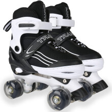 Kids Roller Skates for Girls Boys Adjustable Roller Skates with Light Up Wheels, Fun Illuminating for Girls Boys, Suitable for Both Indoor and Outdoo