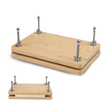 MerwDeeyt Wooden Book Binding Kits Wood Book Press with 4Pcs Screws Wooden Binding Press Books Tools Portable Bindings Machine for Home Office Bookbi