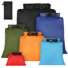 vsshe Waterproof Dry Bags 6PCS, Lightweight DryBags, Compression Sack Canoe Bag with1.5L, 2.5L, 3L 3.5L, 5L, 8L Sacks Bag for Kayaking Rafting Boatin