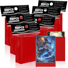 Red Matte Card Sleeves for MTG 300 Pieces Perfect Fit Standard Card Sleeves