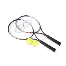 Hy-Pro Tennis Set - 25 Inch, 2 Person, Tennis Racket, Tennis Balls, Aluminium, Lightweight Racket with Carry Case & Balls Included, Great Balance & Gr
