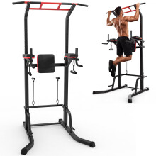 Roygym Power Tower Pull Up Bar Station, Multifunctional Dip Stand, Adjustable Height Fitness Pull-Up Bar Station, Workout Dip Station For Home Gym St