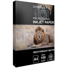 Marrutt 250gsm Heavyweight Matte Inkjet Photo Paper - A4 100 Sheets