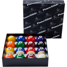 POWERGLIDE 16 Ball Pool Billiards Set | Spots and Stripes |