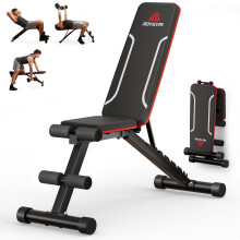 Roygym Folding Weight Bench, Multifunctional Workout Bench with 9-Way