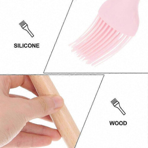 Silicone Pastry Brush Set for Cooking Kitchen Oil Brush 4Pcs 2