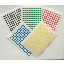 700 Assorted 5mm Sticky Coloured Dots Easy Peel Self Adhesive Colour Coding Sticky Dots Round Labels Circle Stickers