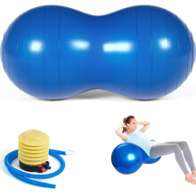 SURPZON Peanut Ball Therapy, 90x45cm Anti-burst Exercise Ball With Pump, Gym Quality Fitness for Pregnancy Birth, Physical Therapy, Training, Women,
